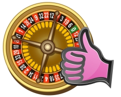 illustration of roulette board on white background